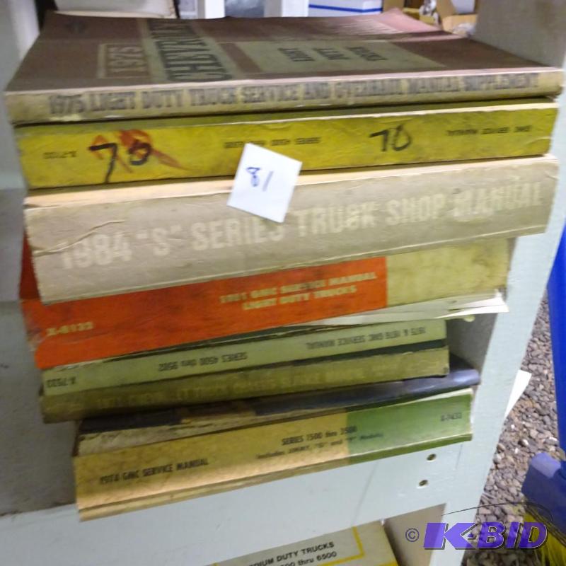 lot 81 image: Vintage Misc GM Repair Manuals...