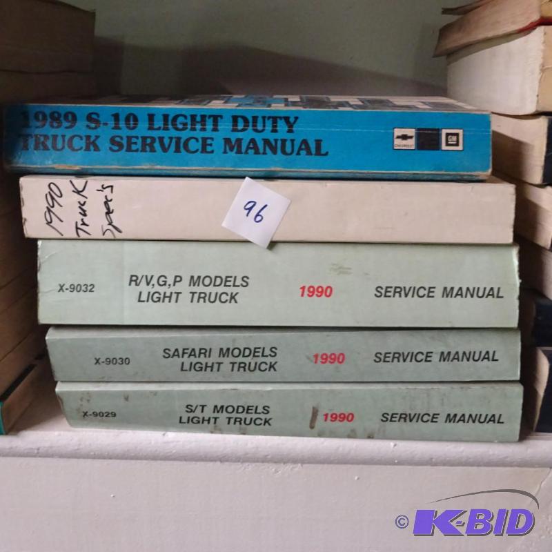 lot 96 image: 1990 GM Repair Manual...