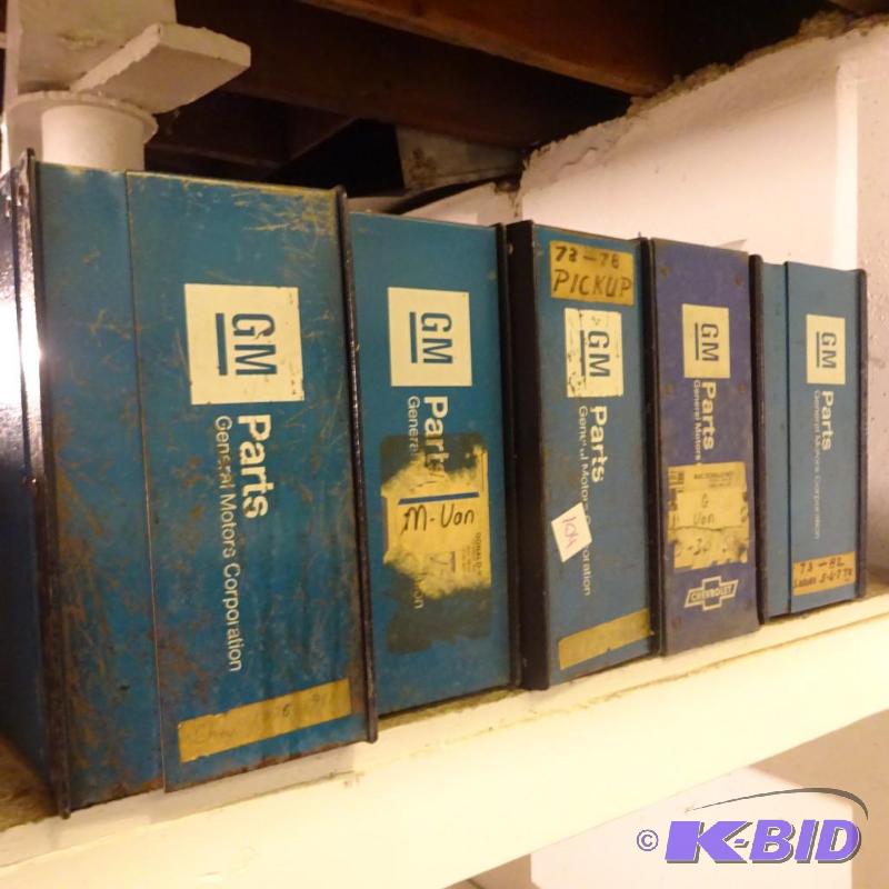 lot 104 image: Misc GM Parts Books...