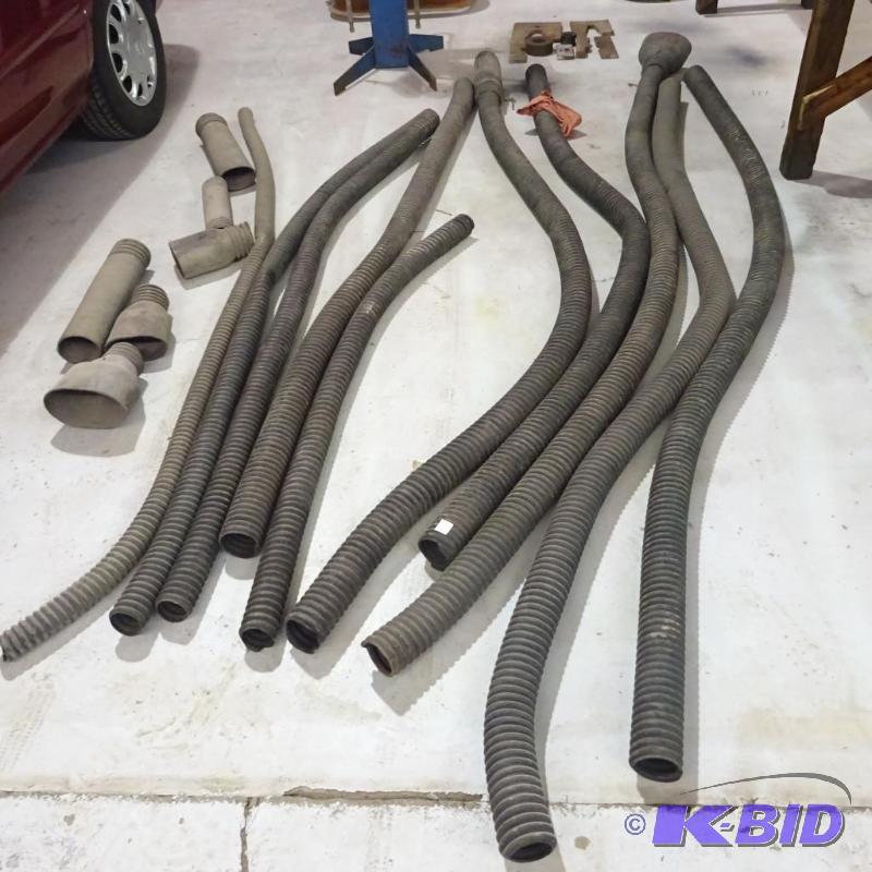 lot 55 image: Industrial Rubber Exhaust Hoses with Adaptors...