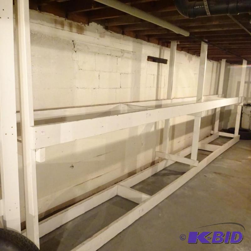 lot 89 image: Wood Rack Screwed Together 237 X 30 Bring Too...