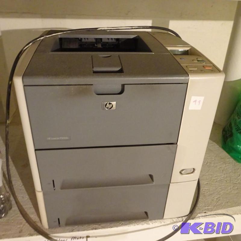 lot 99 image: HP Printer Laser Jet P3005n Model Q7817A Seri...