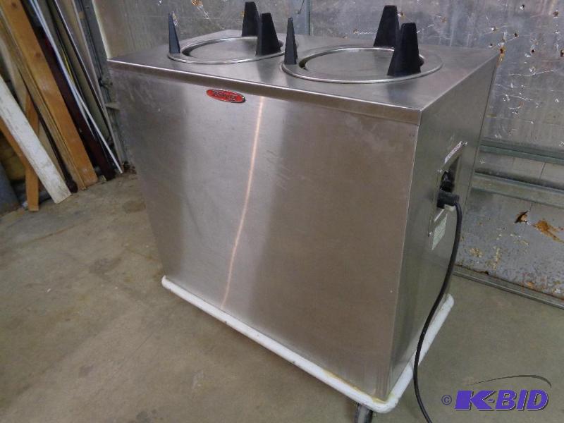 lot 11 image: Servolift Plate Warmer  Dispensor on Wheels