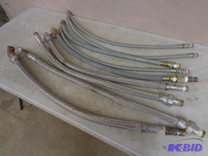 lot 35 image: Assorted Stainless Kitchen Hoses