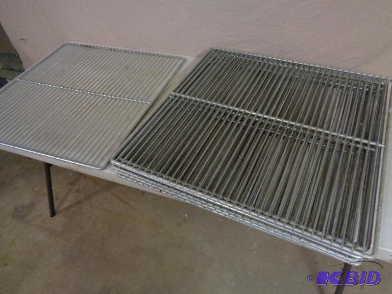 lot 36 image: QTY 8 Refrigeration Racks  Shelves