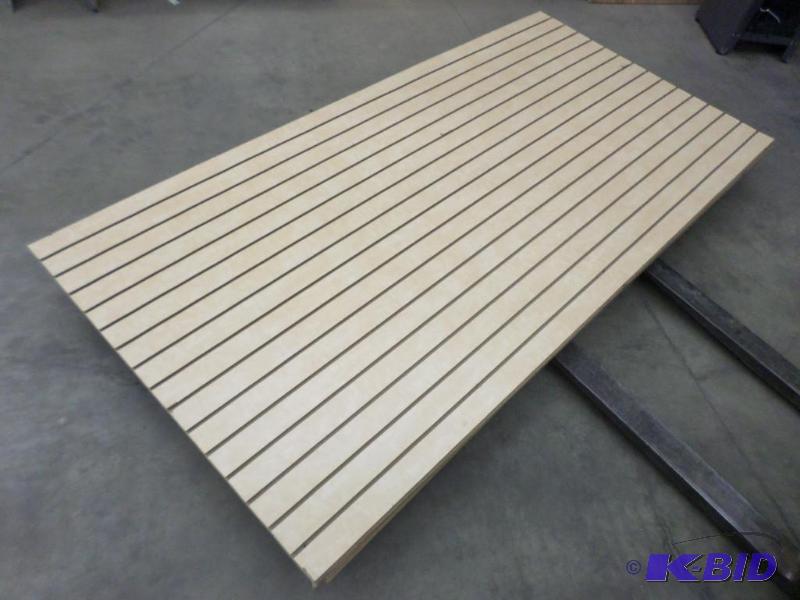 lot 3 image: (4) 4ftx8ft Sheets Of 34" Slat-Board...
