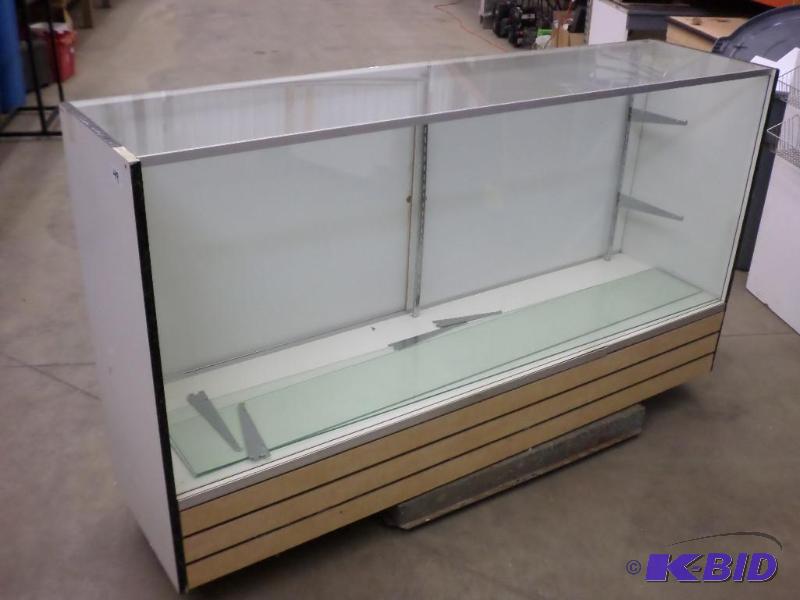 lot 49 image: 18&quotx38&quotx70" Wood-Framed Glass ...