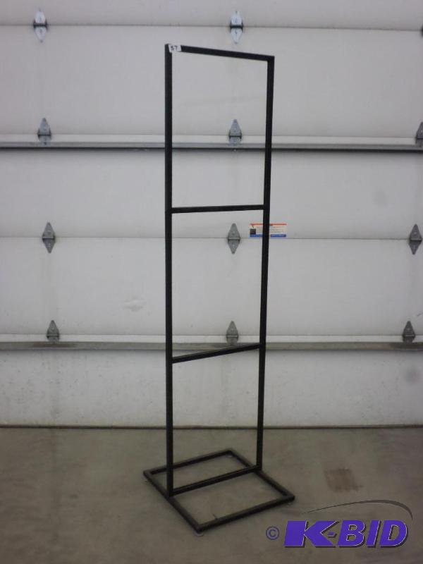 lot 57 image: 8ft Steel Advertisement Rack...