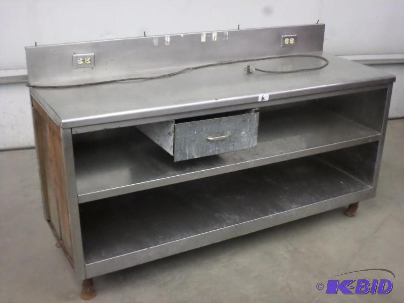 lot 6 image: 26&quotx72&quotx43" Stainless Work Tab...