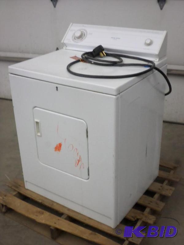lot 8 image: Whirlpool Heavy Duty 230Volt Electric Dryer, ...