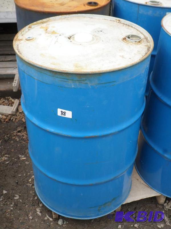 lot 88 image: 55-Gallon Sealed Lid Steel Barrel...