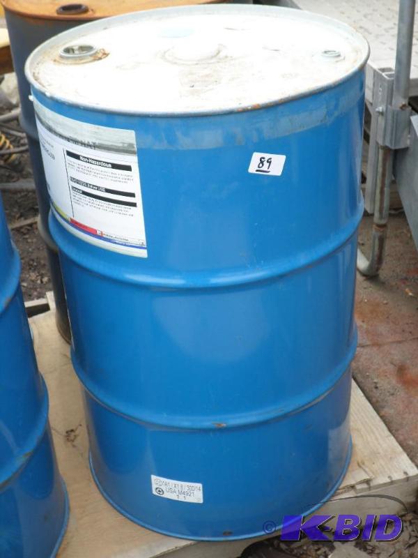 lot 89 image: 55-Gallon Sealed Lid Steel Barrel...