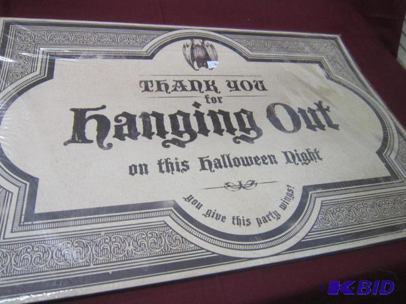 Paper Placemats - Thankyou for Hanging Out and other side is Bat