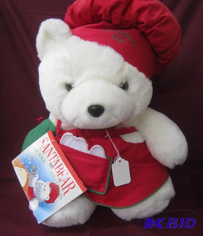 Collectible Christmas Santa Bear - 1991 Chef