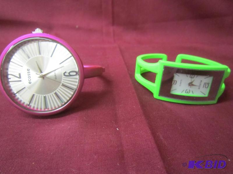 NEW  2 - Watches Fuchsia and Lime Green