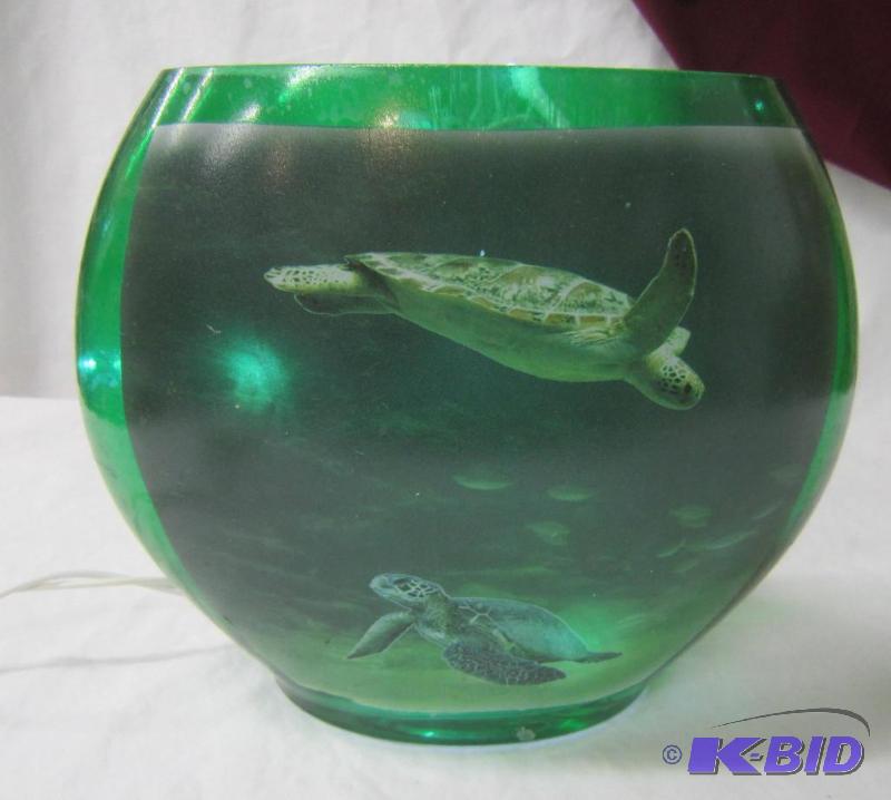 NEW  7 High Lighted Electric Lamp with Sea Turtle