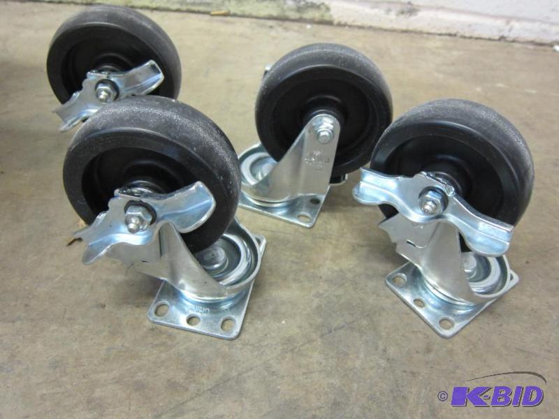 Set of 4 Heavy Duty Locking Casters