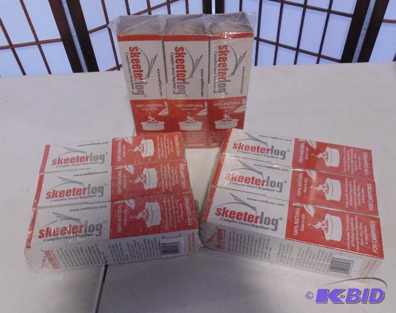 Lot of 3 Skeeter Log Campfire Insect Rellant ...