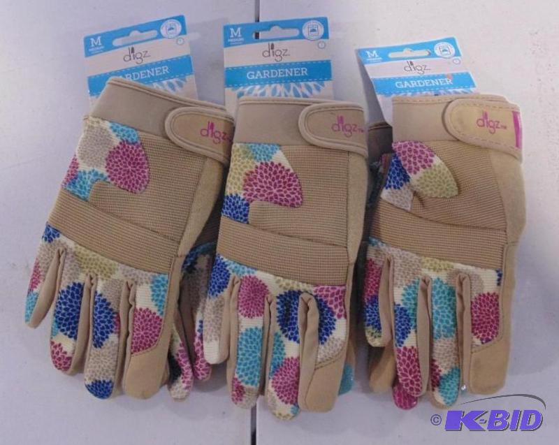 Lot of 3 new pairs of&nbspDigz Garden Gloves...
