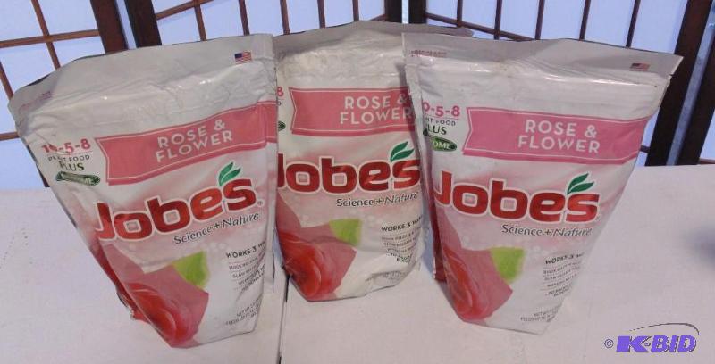 Three bags of Jobes&nbspRose  Flower Feed -...