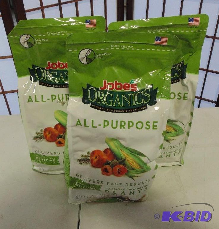Three bags of Jobes All-purpose Organic Plant...
