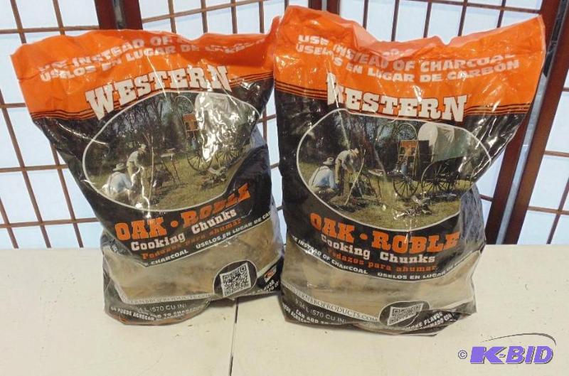 Two bags of Western Oak Roble&nbspCooking Ch...