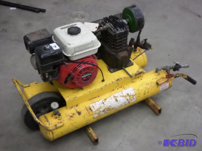 Twin Tank Contractors Gas Powered Air Compres...