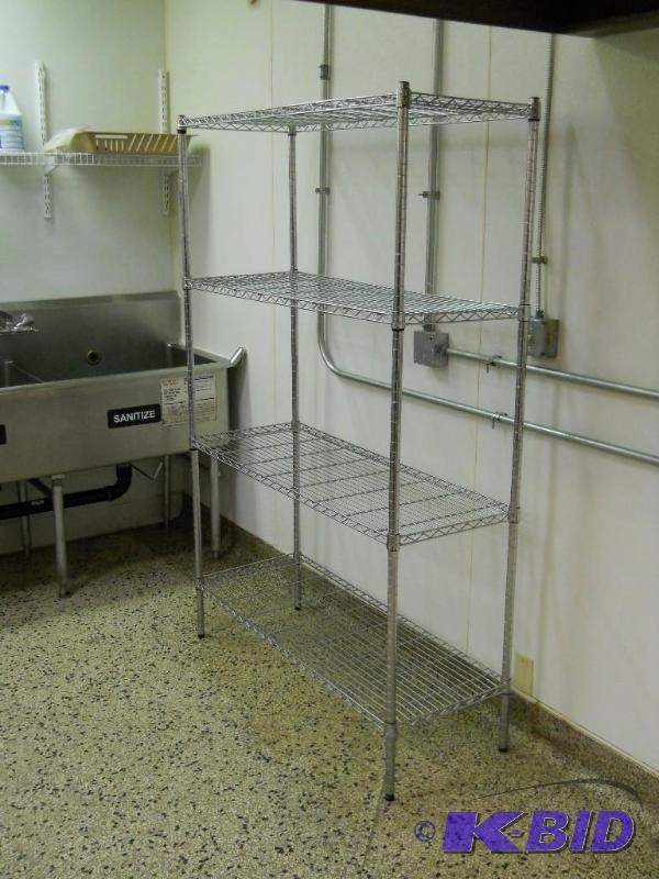 NSF Chrome Wire Shelving 6 T x 4 W x 18 Deep.