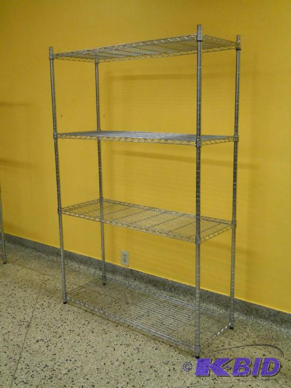 NSF Chrome Wire Shelving 6 T x 4 W x 18 Deep.