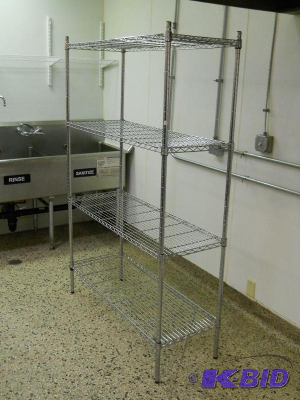 NSF Chrome Wire Shelving 6 T x 4 W x 18 Deep.