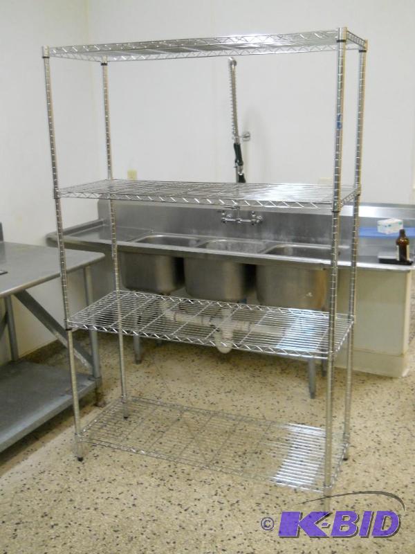 NSF Chrome Wire Shelving 6 T x 4 W x 18 Deep.