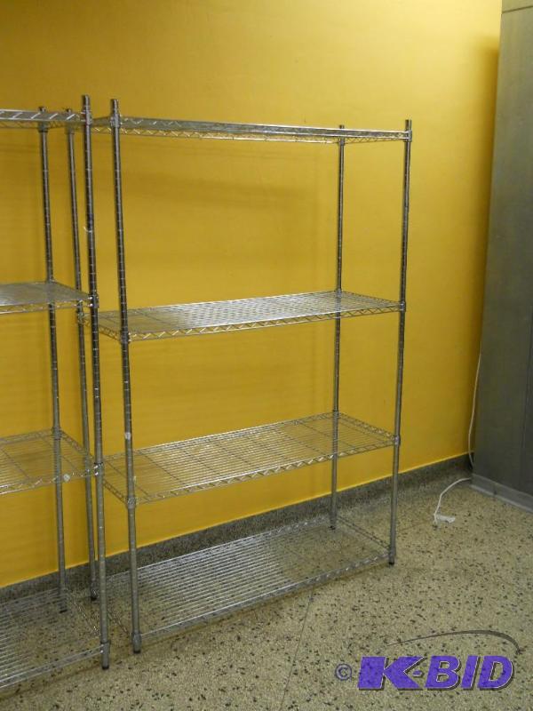 NSF Chrome Wire Shelving 6 T x 4 W x 18 Deep.