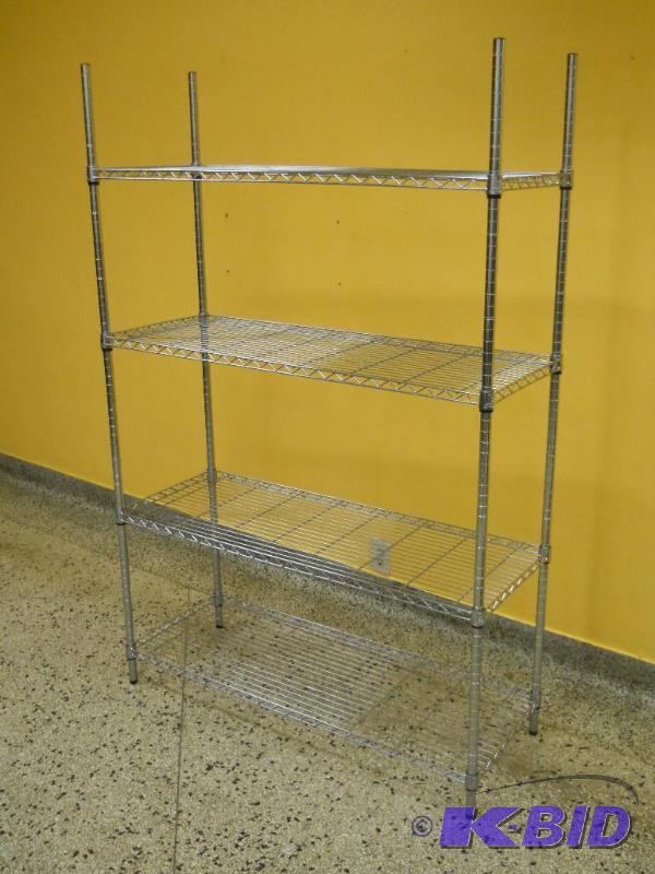 NSF Chrome Wire Shelving 6 T x 4 W x 18 Deep.