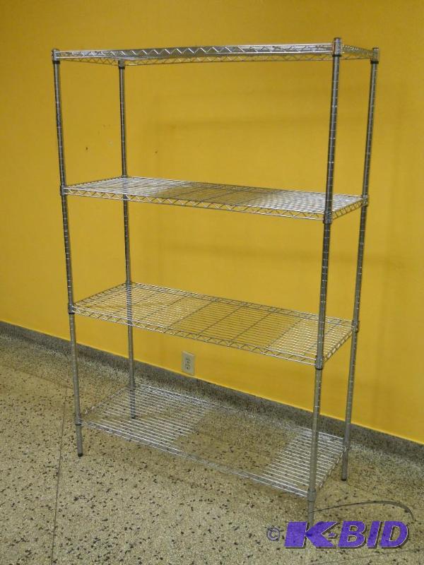 NSF Chrome Wire Shelving 6 T x 4 W x 18 Deep.