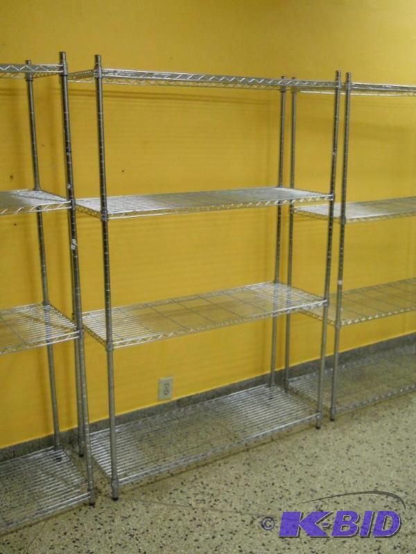 NSF Chrome Wire Shelving 6 T x 4 W x 18 Deep.