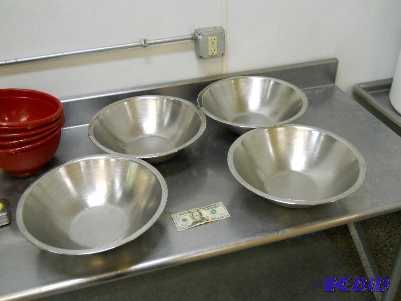 4 Stainless Steel Mixing Bowls
