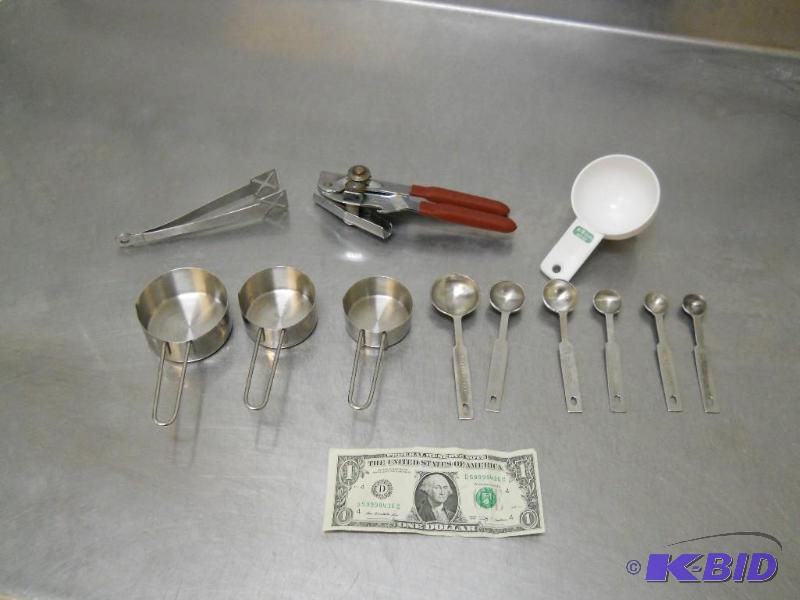 Kitchen Utensils and Commercial Measuring Cups  Spoons.