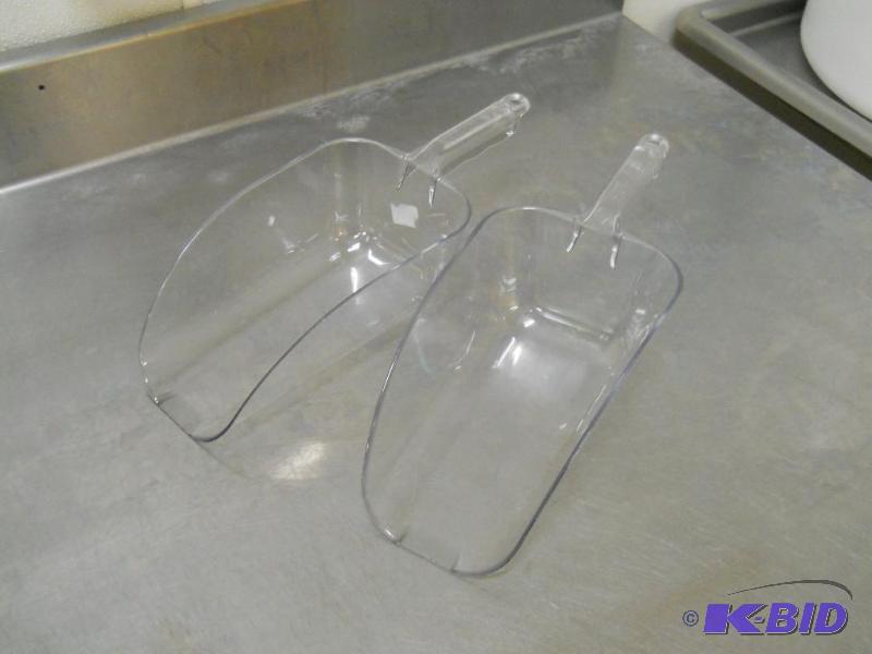2 Large Cambro Ice Scoops.