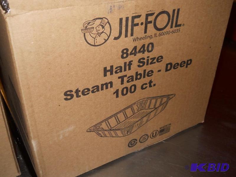 90 Half Size Deep Steam Table Aluminum Containers.