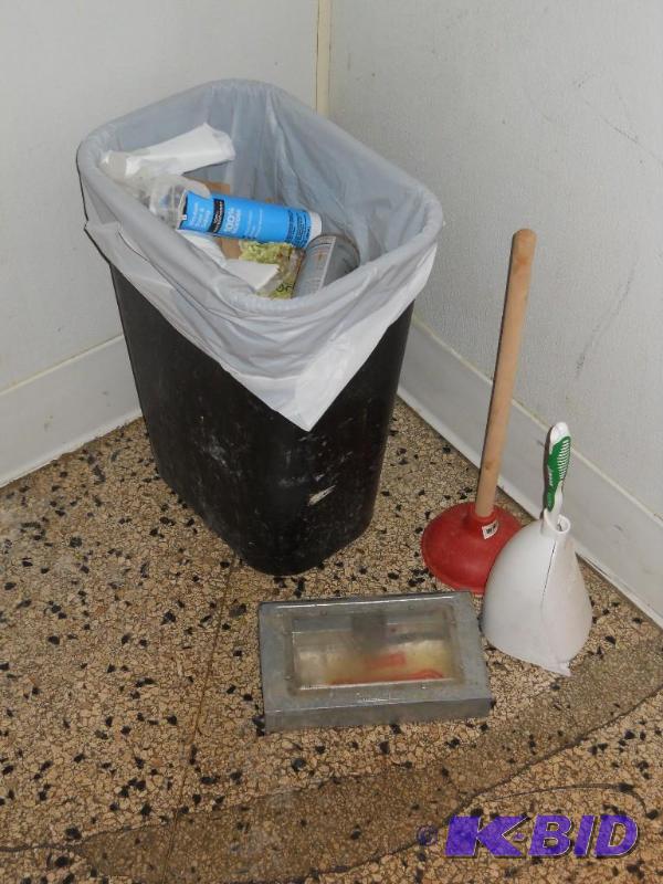 Bathroom Supplies. We have emptied the garbage can for the winning bidder.