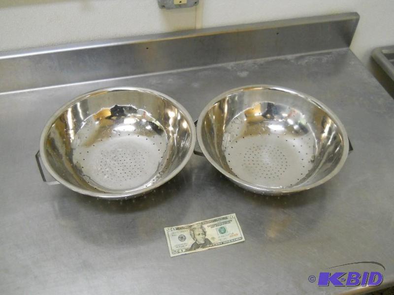 2 Commercial Kitchen Strainers