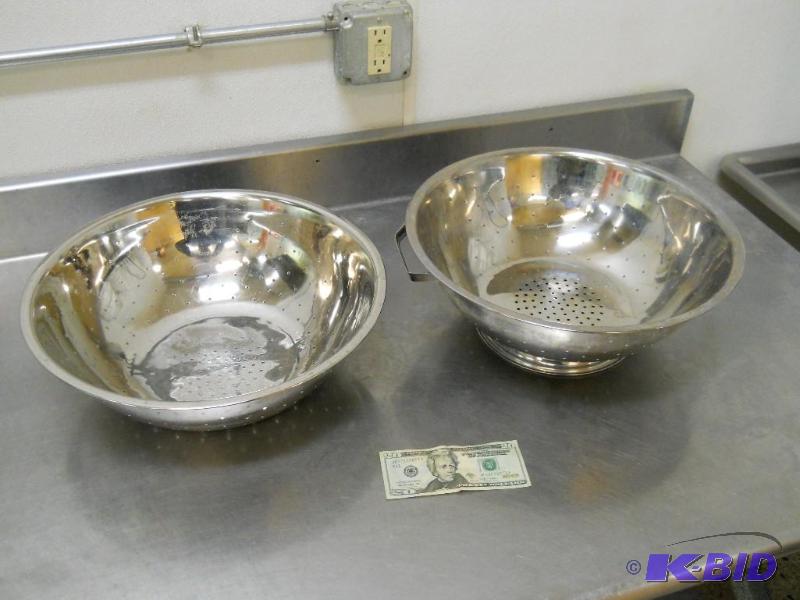 2 Commercial Kitchen Strainers