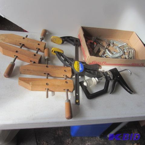 lot 106 image: Wood Clamps