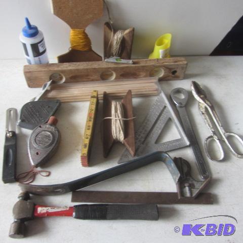 lot 118 image: Ruler, Level, Square, Chalkline