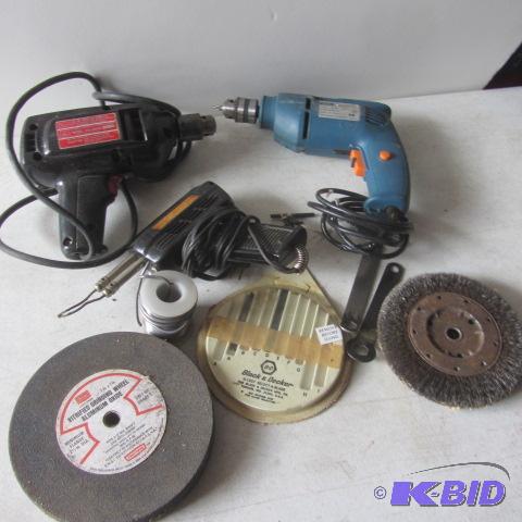 lot 119 image: Electric Drills, Solder Iron