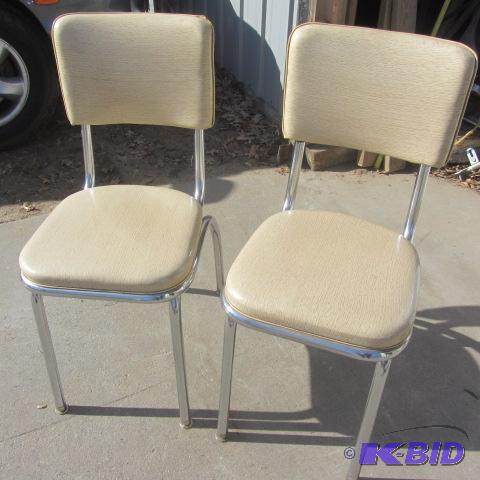 lot 138 image: Vintage Kitchen Chairs