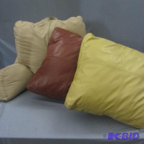 lot 175 image: Leather Pillows, Back Pillow