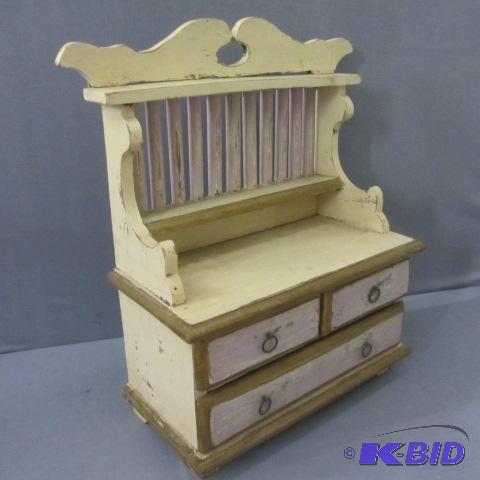 lot 51 image: Distressed Wood Cabinet