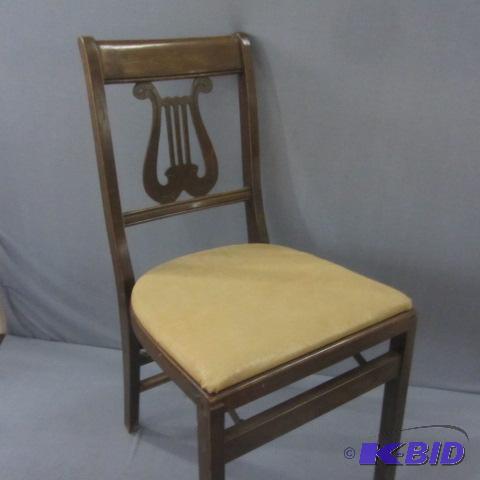 lot 52 image: Music Lyre Back Chair