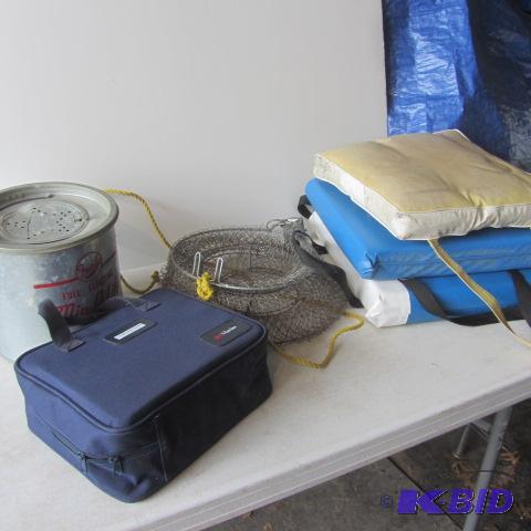 lot 64 image: Minnow Bucket, Cushions